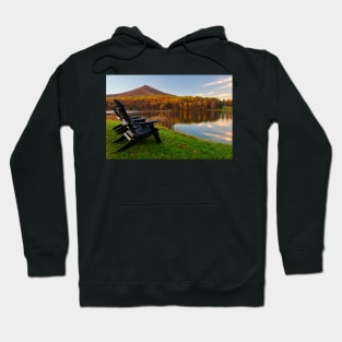 Autumn Lakeside Serenity - Peaks of Otter Hoodie